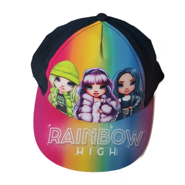 Czapka z daszkiem dziecięca - motyw Rainbow