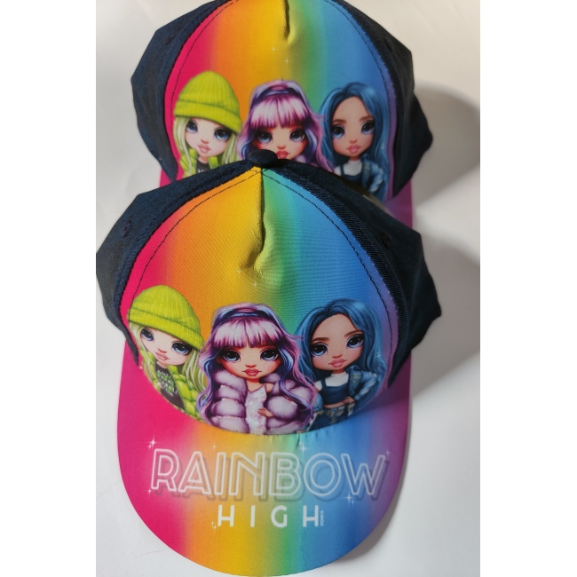 Czapka z daszkiem dziecięca - motyw Rainbow