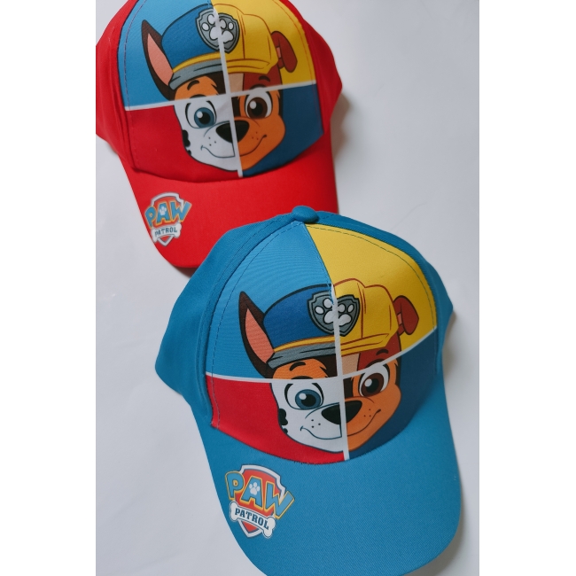 Czapka z daszkiem czerwona motyw psi patrol rozmiar 52 cm