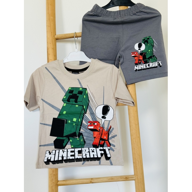 Komplet dziecięcy motyw MINECRAFT