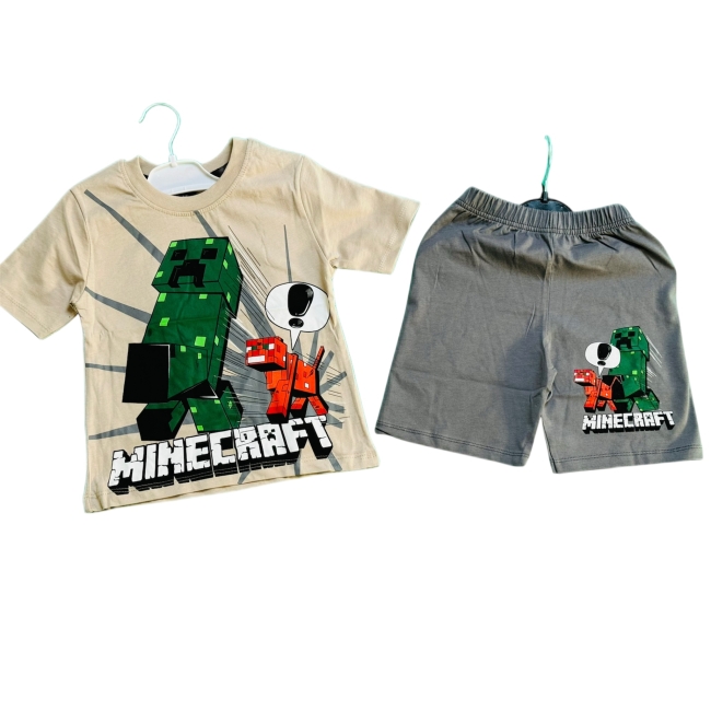 Komplet dziecięcy motyw MINECRAFT